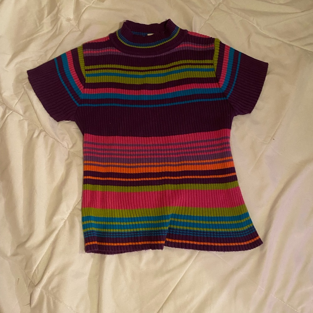 colorful y2k turtleneck